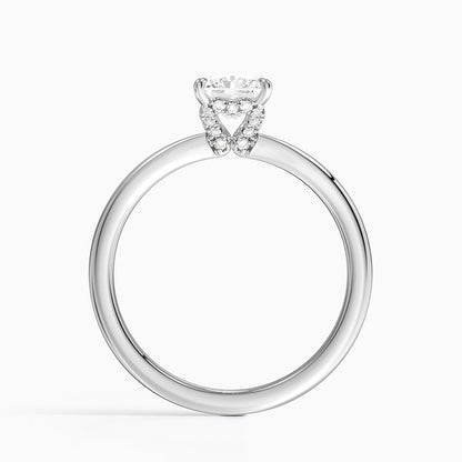 1.15 Radiant Kesim Hidden Halo Tasarım Tektaş Laboratuvar Pırlanta Yüzük - Vilora