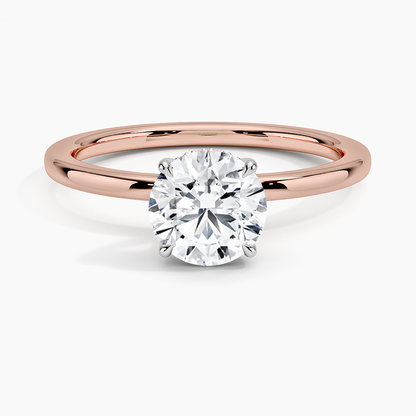 1.60 Carat Princess Halo Design Solitaire Lab Diamond Ring 18K - Florina 