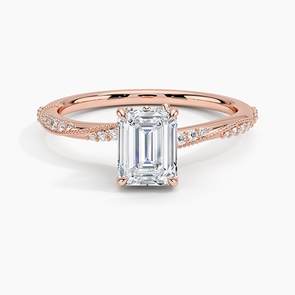 1.60 Carat Princess Halo Design Solitaire Lab Diamond Ring 18K - Florina 