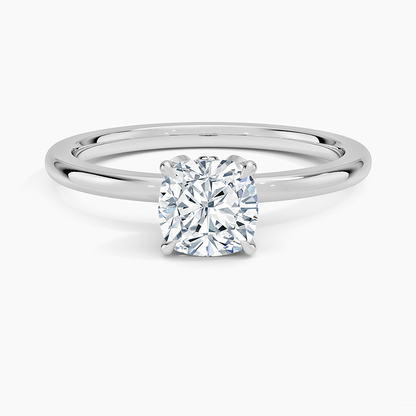 1.60 Carat Princess Halo Design Solitaire Lab Diamond Ring 18K - Florina 