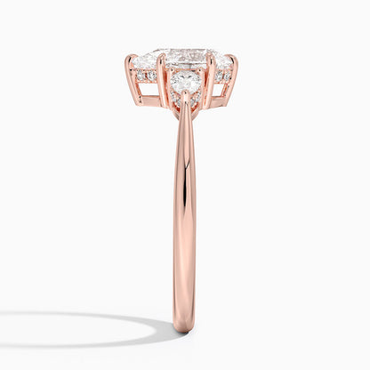 1.60 Carat Princess Halo Design Solitaire Lab Diamond Ring 18K - Florina 