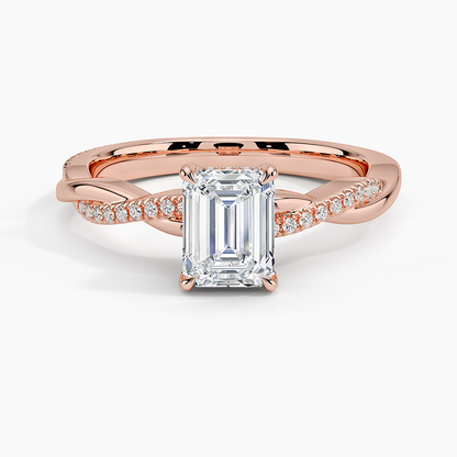 1.60 Carat Princess Halo Design Solitaire Lab Diamond Ring 18K - Florina 