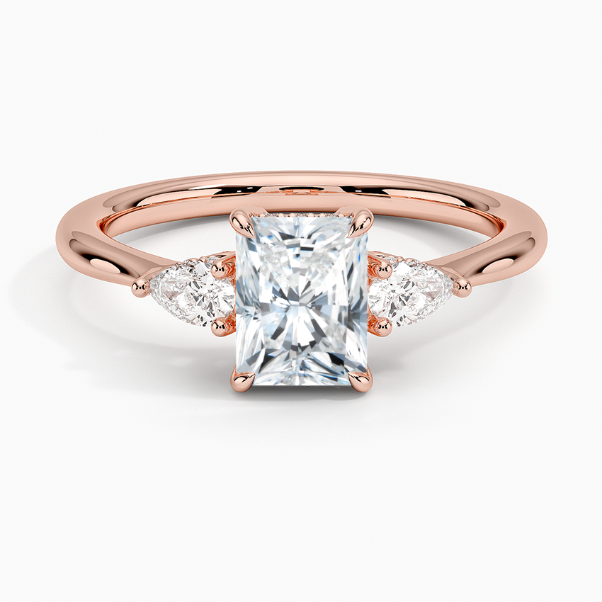 1.60 Carat Princess Halo Design Solitaire Lab Diamond Ring 18K - Florina 