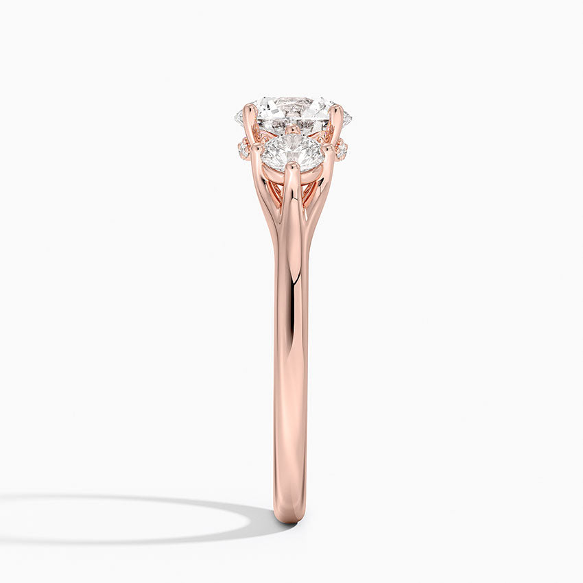 1.50 Karat Yuvarlak Kesim Hidden Halo Tasarım Tektaş Laboratuvar Pırlanta Yüzük - Madrid - Bold Diamonds