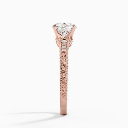 1.60 Carat Princess Halo Design Solitaire Lab Diamond Ring 18K - Florina 