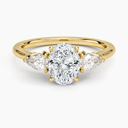 1.60 Carat Princess Halo Design Solitaire Lab Diamond Ring 18K - Florina 