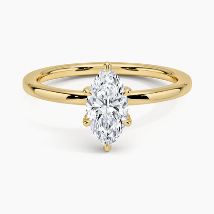 1.60 Carat Princess Halo Design Solitaire Lab Diamond Ring 18K - Florina 