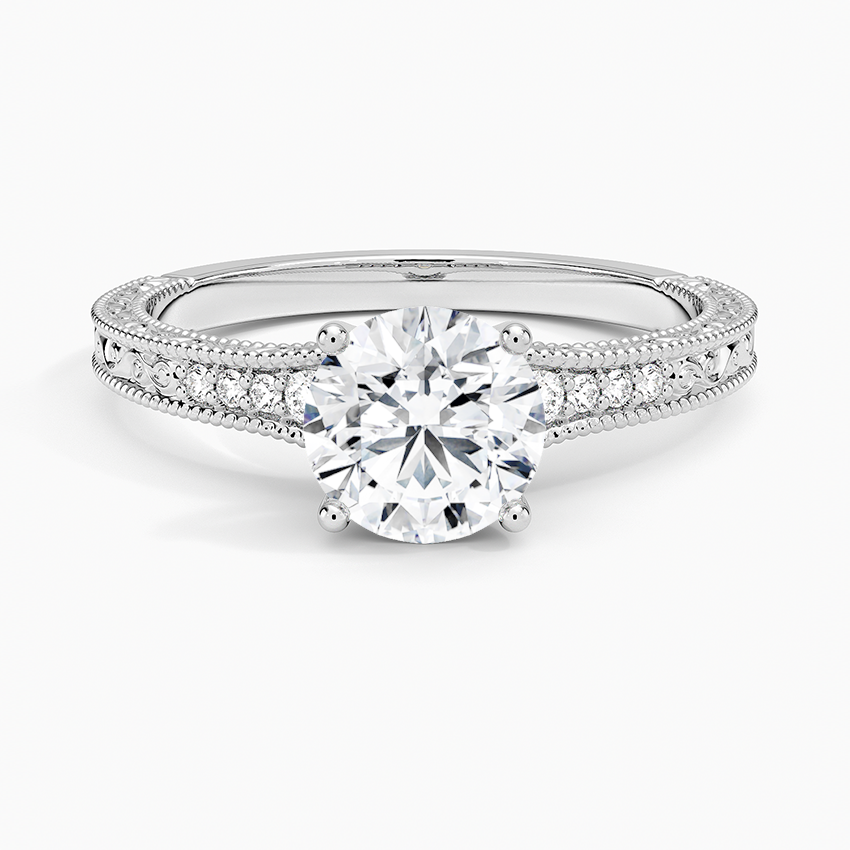 1.60 Carat Princess Halo Design Solitaire Lab Diamond Ring 18K - Florina 