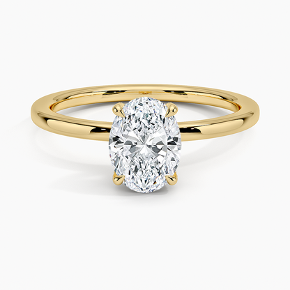 1.60 Carat Princess Halo Design Solitaire Lab Diamond Ring 18K - Florina 