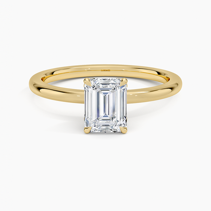 1.60 Carat Princess Halo Design Solitaire Lab Diamond Ring 18K - Florina 