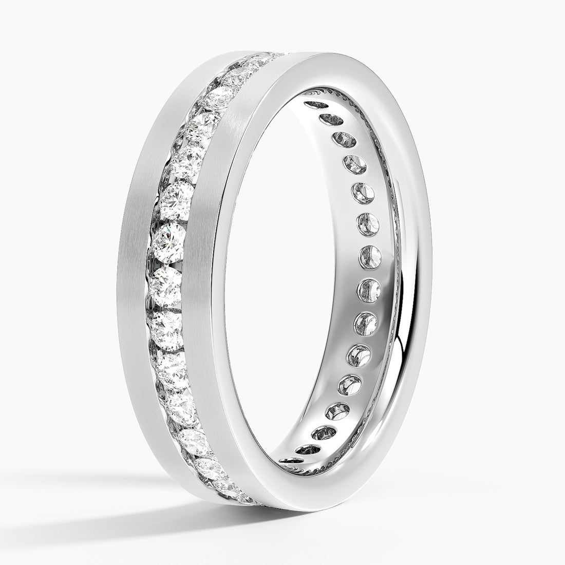 Alyans 1,50 Karat Baget Kesim Laboratuvar Pırlanta Yüzük 18K - Bold Diamonds