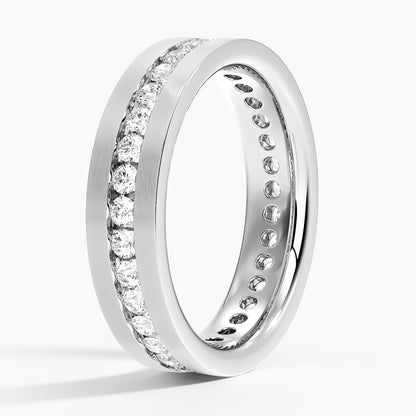 Alyans 1,50 Karat Baget Kesim Laboratuvar Pırlanta Yüzük 18K - Bold Diamonds