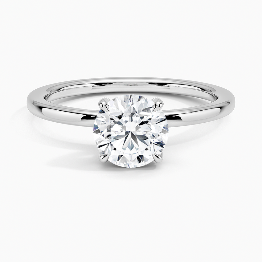 1.60 Carat Princess Halo Design Solitaire Lab Diamond Ring 18K - Florina 