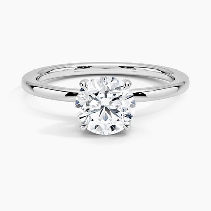 1.60 Carat Princess Halo Design Solitaire Lab Diamond Ring 18K - Florina 