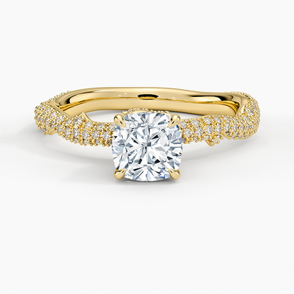 1.75 Cushion Kesim Hidden Halo Tasarım Tektaş Laboratuvar Pırlanta Yüzük - Filara