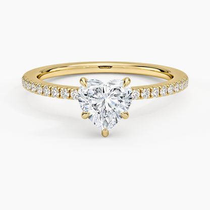 1.60 Carat Princess Halo Design Solitaire Lab Diamond Ring 18K - Florina 