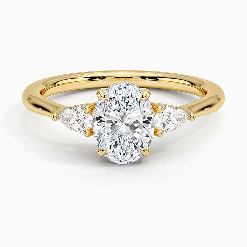 1.60 Carat Princess Halo Design Solitaire Lab Diamond Ring 18K - Florina 