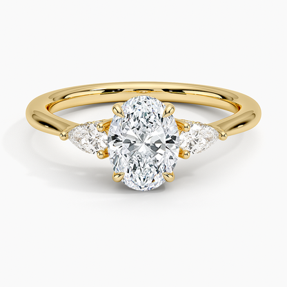 1.60 Carat Princess Halo Design Solitaire Lab Diamond Ring 18K - Florina 