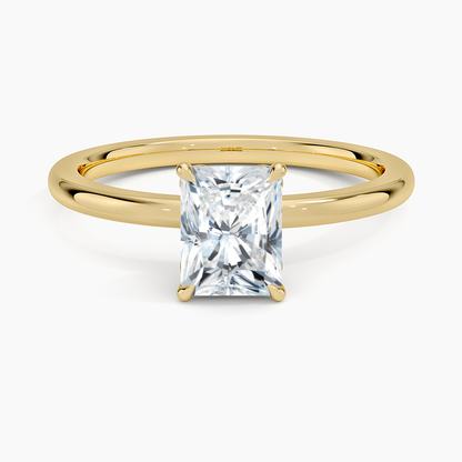 1.60 Carat Princess Halo Design Solitaire Lab Diamond Ring 18K - Florina 