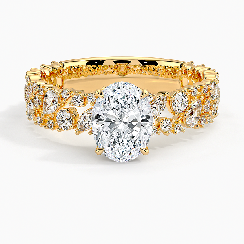 2.00 Oval Kesim Özel Tasarım Tektaş Laboratuvar Pırlanta Yüzük - Aylora