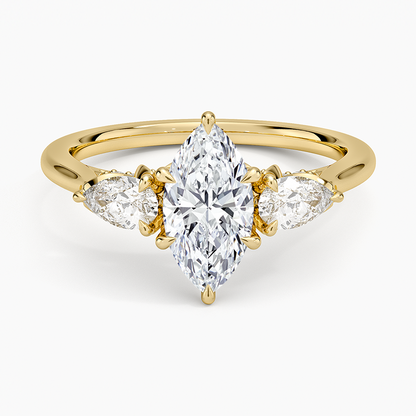 1.60 Carat Princess Halo Design Solitaire Lab Diamond Ring 18K - Florina 