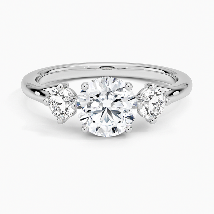 1.50 Karat Yuvarlak Kesim Hidden Halo Tasarım Tektaş Laboratuvar Pırlanta Yüzük - Madrid - Bold Diamonds