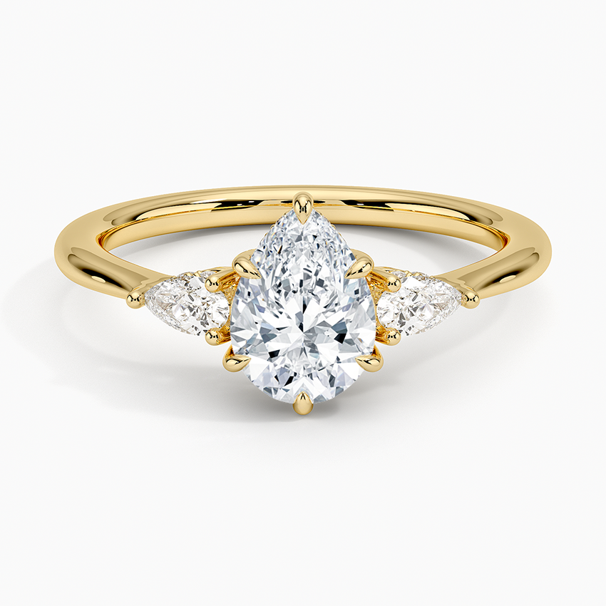 1.60 Carat Princess Halo Design Solitaire Lab Diamond Ring 18K - Florina 