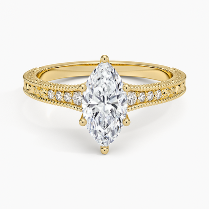 1.60 Carat Princess Halo Design Solitaire Lab Diamond Ring 18K - Florina 