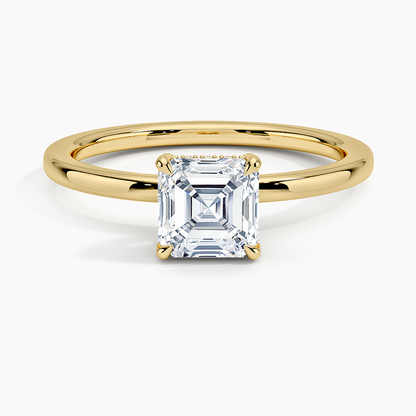 1.60 Carat Princess Halo Design Solitaire Lab Diamond Ring 18K - Florina 