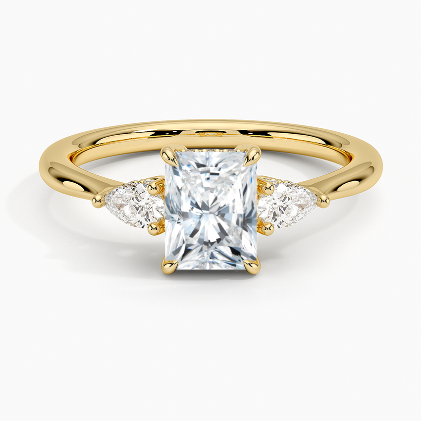 1.60 Carat Princess Halo Design Solitaire Lab Diamond Ring 18K - Florina 