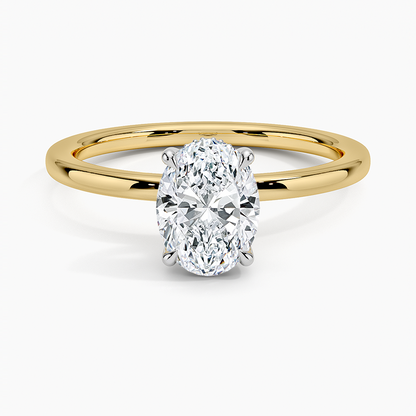 1.60 Carat Princess Halo Design Solitaire Lab Diamond Ring 18K - Florina 