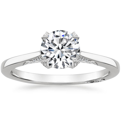 1.25 Hidden Halo Tasarım Tektaş Laboratuvar Pırlanta Yüzük - Telara