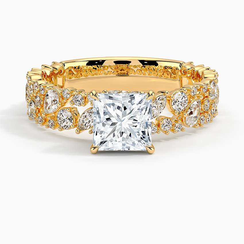 2.00 Prenses Kesim Özel Tasarım Tektaş Laboratuvar Pırlanta Yüzük - Aylora