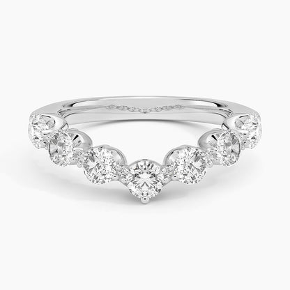 Tamamlayıcı 1,00 Karat Yuvarlak Kesim Laboratuvar Pırlanta Yüzük 18K - Bold Diamonds