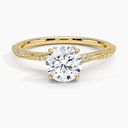 1.60 Carat Princess Halo Design Solitaire Lab Diamond Ring 18K - Florina 