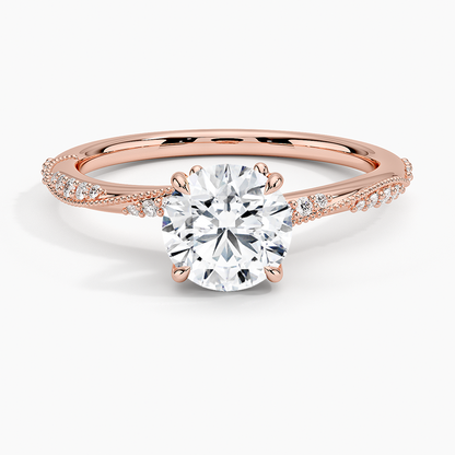 1.60 Carat Princess Halo Design Solitaire Lab Diamond Ring 18K - Florina 
