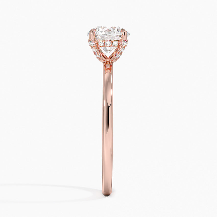 1.15 Karat Hidden Halo Tasarım Tektaş Laboratuvar Pırlanta Yüzük - Gilora - Bold Diamonds