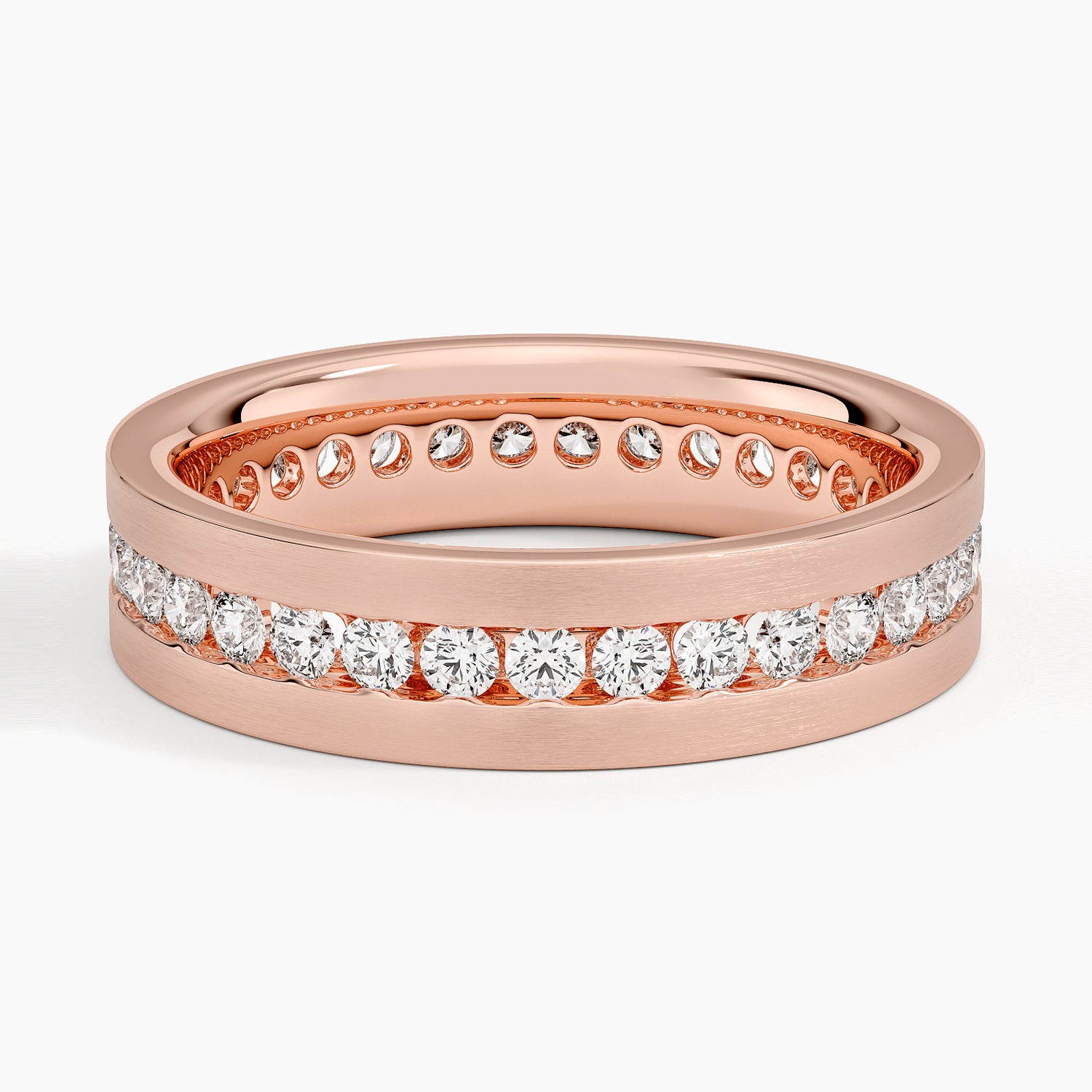 Alyans 1,50 Karat Baget Kesim Laboratuvar Pırlanta Yüzük 18K - Bold Diamonds