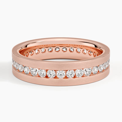 Alyans 1,50 Karat Baget Kesim Laboratuvar Pırlanta Yüzük 18K - Bold Diamonds