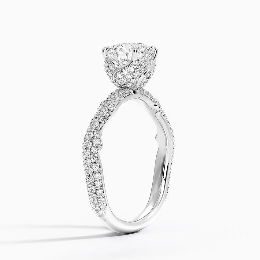 1.75 Hidden Halo Tasarım Tektaş Laboratuvar Pırlanta Yüzük- Filara