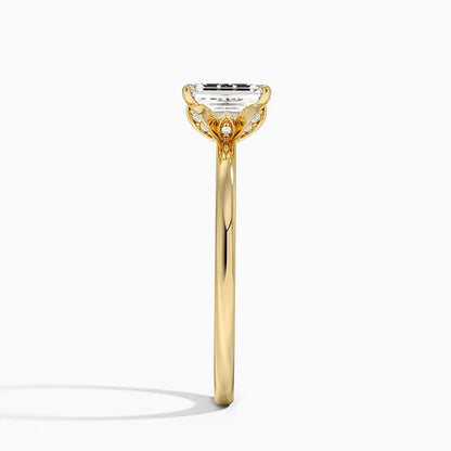 1.60 Carat Princess Halo Design Solitaire Lab Diamond Ring 18K - Florina 