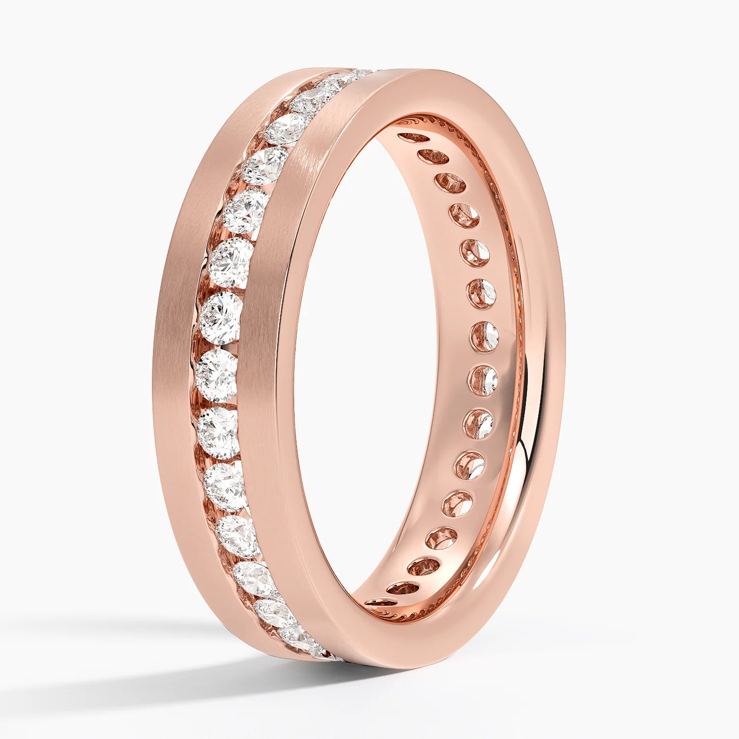 Alyans 1,50 Karat Baget Kesim Laboratuvar Pırlanta Yüzük 18K - Bold Diamonds