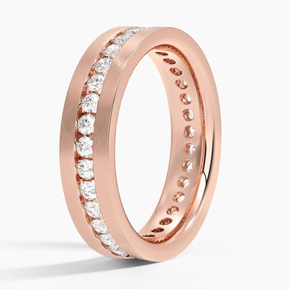 Alyans 1,50 Karat Baget Kesim Laboratuvar Pırlanta Yüzük 18K - Bold Diamonds