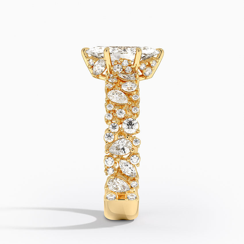 2.00 Marquise Kesim Özel Tasarım Tektaş Laboratuvar Pırlanta Yüzük - Aylora