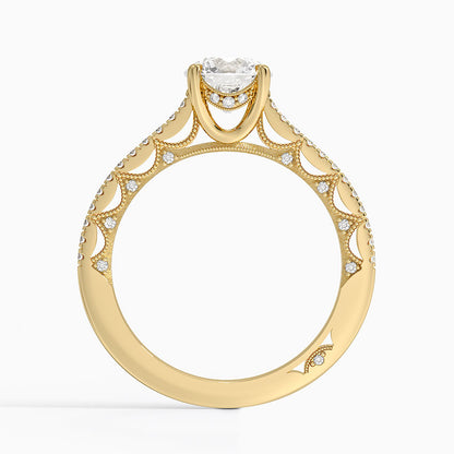 1.60 Carat Princess Halo Design Solitaire Lab Diamond Ring 18K - Florina 