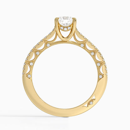 1.50 Cushion Kesim Halo Tasarım Tektaş Laboratuvar Pırlanta Yüzük - Nilara