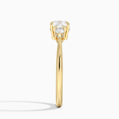 1.60 Carat Princess Halo Design Solitaire Lab Diamond Ring 18K - Florina 