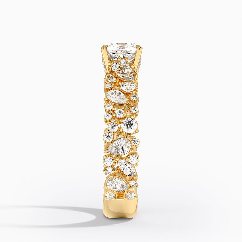 2.00 Karat Cushion Kesim Özel Tasarım Tektaş Laboratuvar Pırlanta Yüzük - Cannes