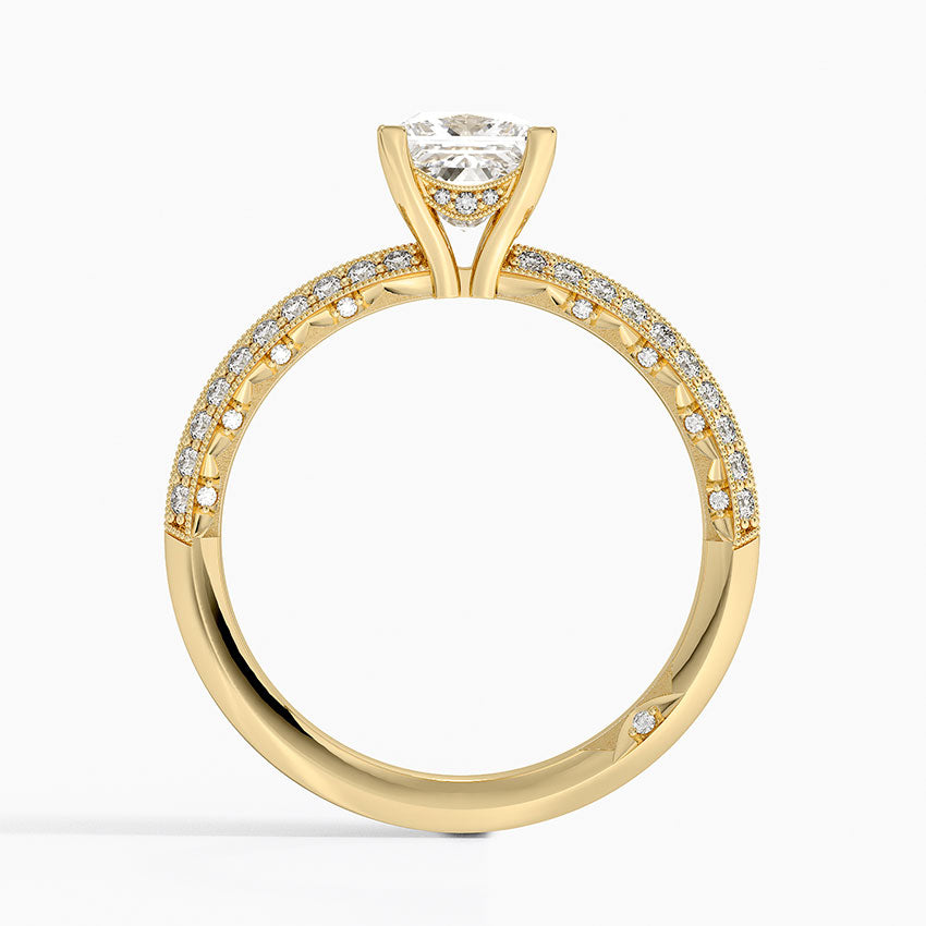 1.50 Prenses Kesim Yarım Tur Tasarım Tektaş Laboratuvar Pırlanta Yüzük - Selara