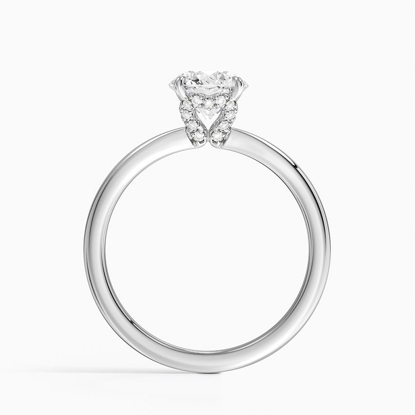 1.15 Hidden Halo Tasarım Tektaş Laboratuvar Pırlanta Yüzük - Vilora